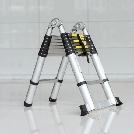 Лестница алюминиевая телескопическая 4,2 м (2,1+2,1) TraMet TR5042
