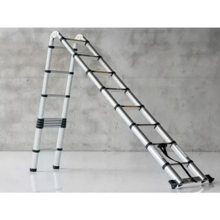 Лестница алюминиевая телескопическая 5,0 м (2,5+2,5) TraMet TR3050