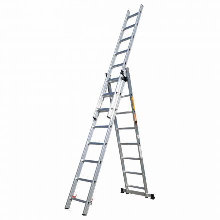 Лестница алюминиевая 3-секционная 6,4 м (3х10) TraMet TR310
